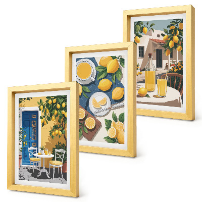 Gallery wall Limonade met uitzicht op Italië en een zonnig terras.