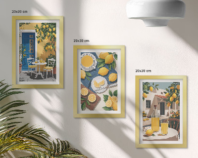 Gallery wall Limonade met uitzicht op Italië en een zonnig terras.