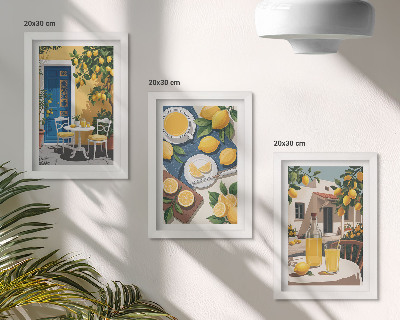 Gallery wall Limonade met uitzicht op Italië en een zonnig terras.