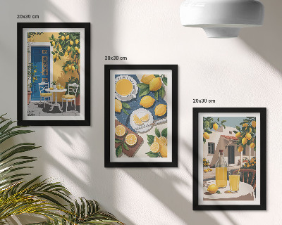 Gallery wall Limonade met uitzicht op Italië en een zonnig terras.
