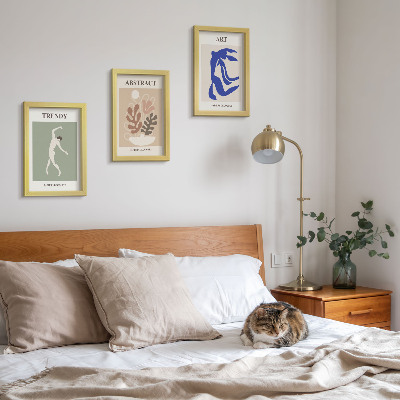 Set van ingelijste schilderijen Stijlvolle posters met figuren en planten van Henri Matisse