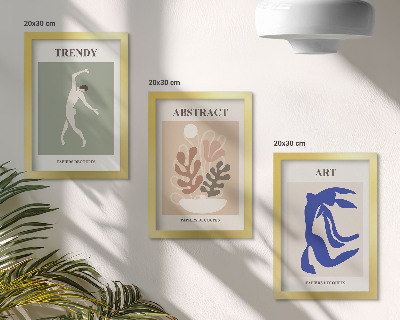 Set van ingelijste schilderijen Stijlvolle posters met figuren en planten van Henri Matisse
