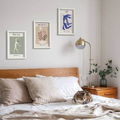 Set van ingelijste schilderijen Stijlvolle posters met figuren en planten van Henri Matisse