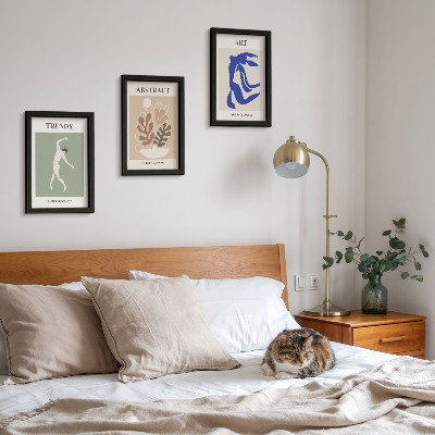 Set van ingelijste schilderijen Stijlvolle posters met figuren en planten van Henri Matisse