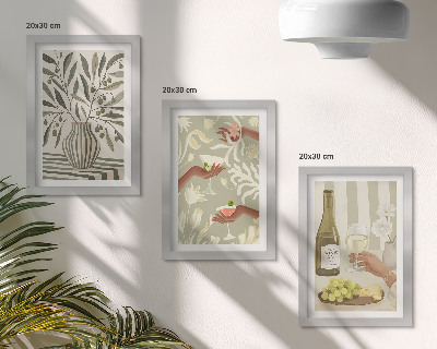 Gallery wall Olijfbloesems en rustieke cocktails