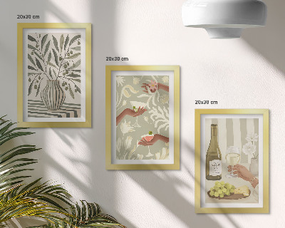 Gallery wall Olijfbloesems en rustieke cocktails