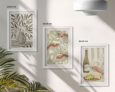 Gallery wall Olijfbloesems en rustieke cocktails