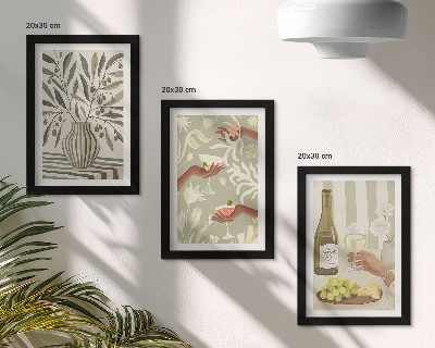 Gallery wall Olijfbloesems en rustieke cocktails