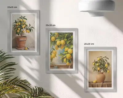 Citroenbomen in potten en vazen