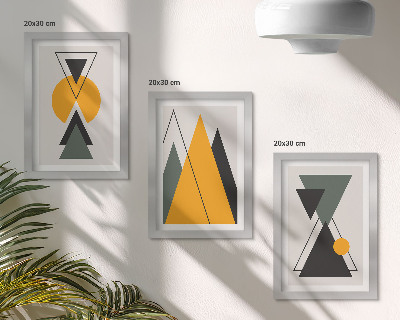 Gallery wall Abstracte geometrische vormen