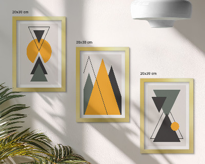 Gallery wall Abstracte geometrische vormen