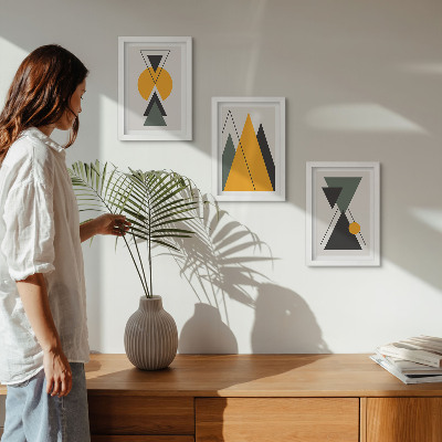Gallery wall Abstracte geometrische vormen