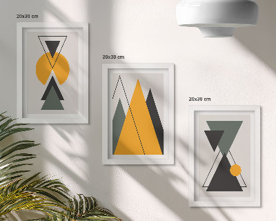 Gallery wall Abstracte geometrische vormen