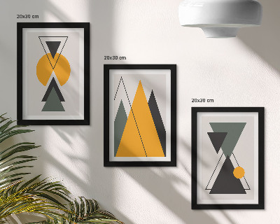 Gallery wall Abstracte geometrische vormen