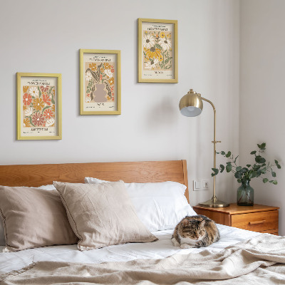 Gallery wall Bloemenpatronen uit Amsterdam, Parijs en Londen.