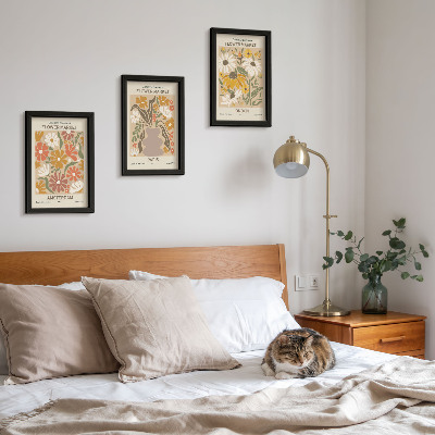 Gallery wall Bloemenpatronen uit Amsterdam, Parijs en Londen.