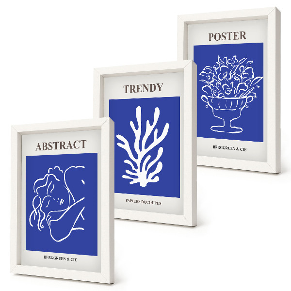 Gallery wall Stijlvolle blauwe posters van Henri Matisse