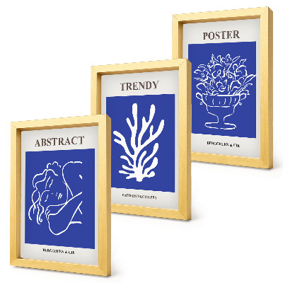 Gallery wall Stijlvolle blauwe posters van Henri Matisse