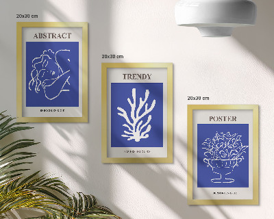 Gallery wall Stijlvolle blauwe posters van Henri Matisse