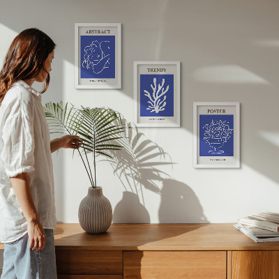 Gallery wall Stijlvolle blauwe posters van Henri Matisse