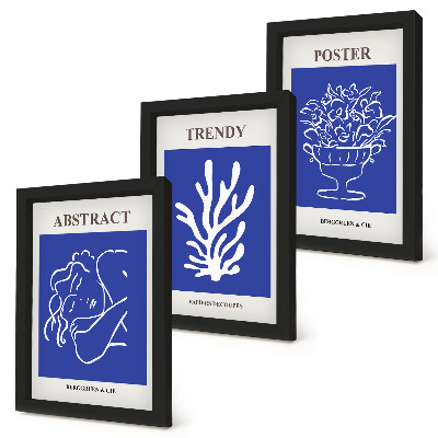 Gallery wall Stijlvolle blauwe posters van Henri Matisse