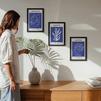 Gallery wall Stijlvolle blauwe posters van Henri Matisse