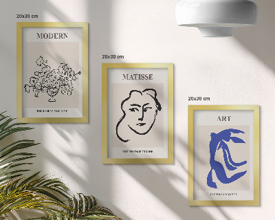 Gallery wall Abstracte posters in de minimalistische stijl van Henri Matisse.
