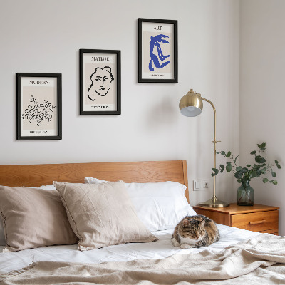 Gallery wall Abstracte posters in de minimalistische stijl van Henri Matisse.