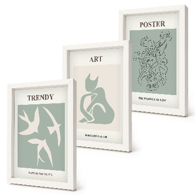 Set van ingelijste schilderijen Stijlvolle illustraties van Henri Matisse