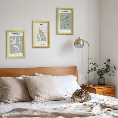 Set ingelijste schilderijen met stijlvolle illustraties van Henri Matisse