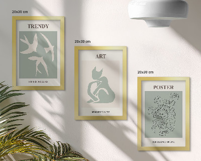 Set van ingelijste schilderijen Stijlvolle illustraties van Henri Matisse