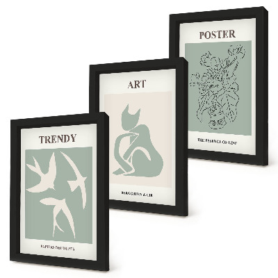 Set van ingelijste schilderijen Stijlvolle illustraties van Henri Matisse