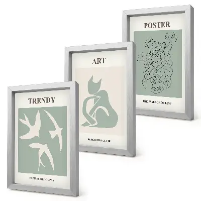 Set ingelijste schilderijen met stijlvolle illustraties van Henri Matisse