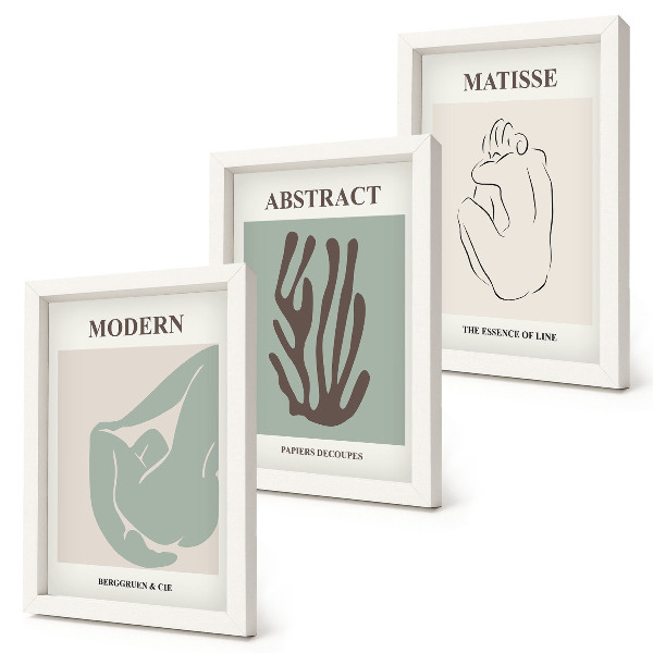 Gallery wall Stijlvolle schilderijen met abstracte motieven van Henri Matisse