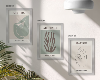 Gallery wall Stijlvolle schilderijen met abstracte motieven van Henri Matisse