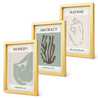 Gallery wall Stijlvolle schilderijen met abstracte motieven van Henri Matisse