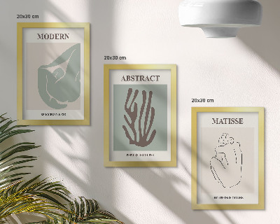 Gallery wall Stijlvolle schilderijen met abstracte motieven van Henri Matisse