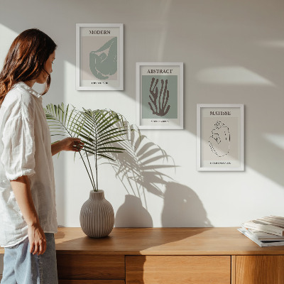 Gallery wall Stijlvolle schilderijen met abstracte motieven van Henri Matisse