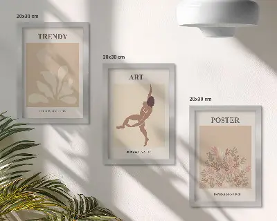 Gallery wall met abstracte vormen en figuren van Henri Matisse