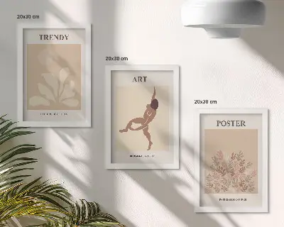 Gallery wall met abstracte vormen en figuren van Henri Matisse