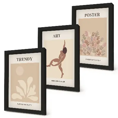 Gallery wall met abstracte vormen en figuren van Henri Matisse