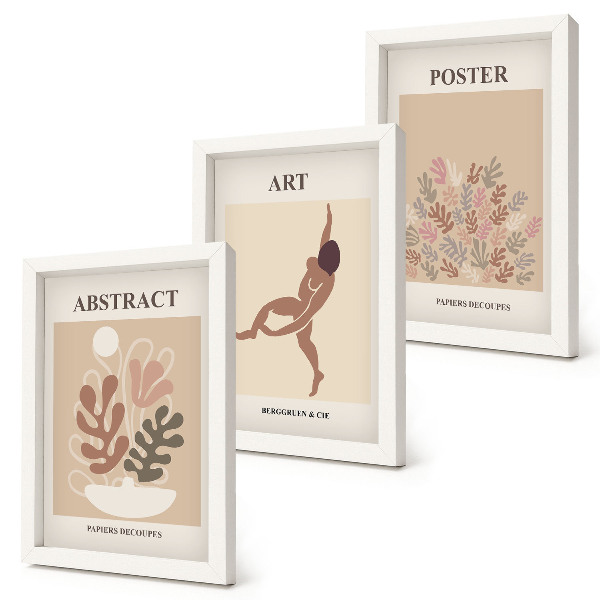 Set van ingelijste schilderijen Stijlvolle abstracte composities van Henri Matisse