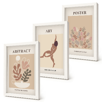 Set van ingelijste schilderijen Stijlvolle abstracte composities van Henri Matisse
