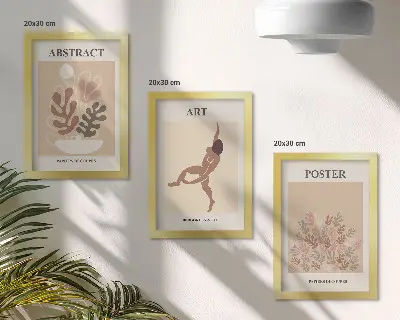 Set van ingelijste schilderijen van Henri Matisse stijlvolle abstracte composities