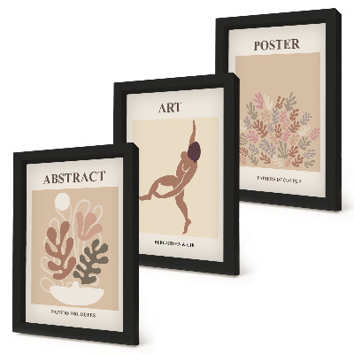 Set van ingelijste schilderijen Stijlvolle abstracte composities van Henri Matisse