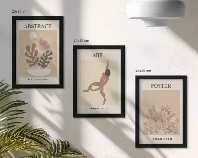 Set van ingelijste schilderijen van Henri Matisse stijlvolle abstracte composities