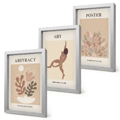 Set van ingelijste schilderijen van Henri Matisse stijlvolle abstracte composities