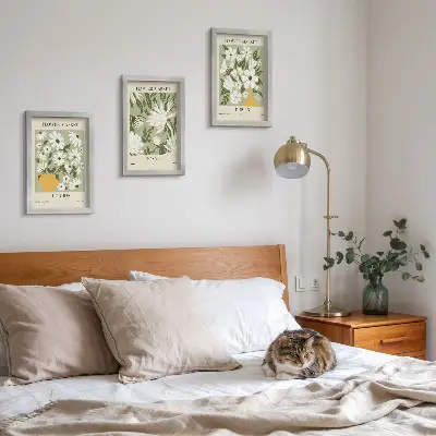 Gallery wall posters met bloemendesigns van Londen, Tokio en Dublin