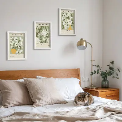 Gallery wall posters met bloemendesigns van Londen, Tokio en Dublin