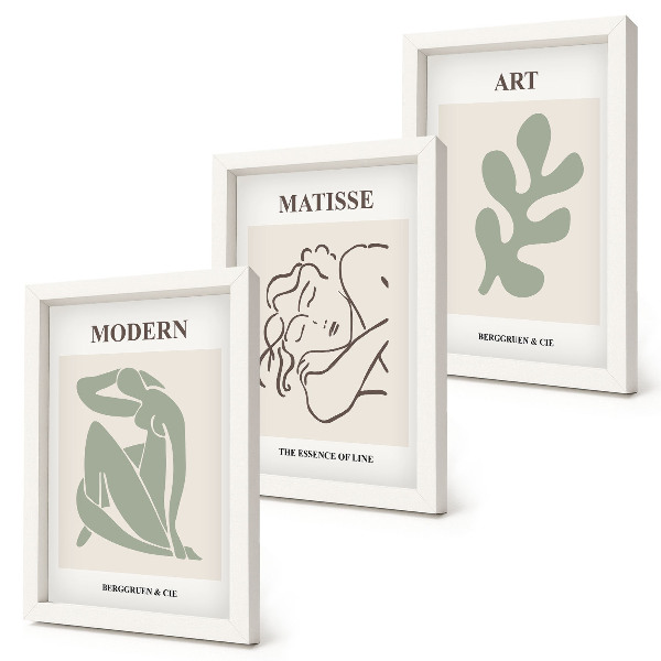 Gallery wall Stijlvolle figuren en planten in een minimalistisch design.